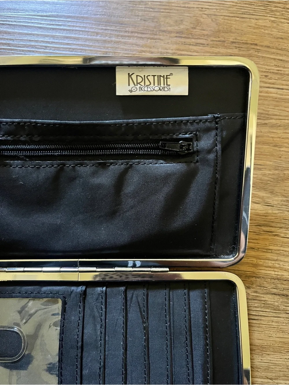 Vintage Y2K Statement Dog Printed Bi-fold Wallet Clutch Red Animal Print Retro